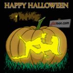 animated gif halloween inanimate jack-o&#039;-lantern pink_background pumpkin sextoon
