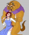  beauty_and_the_beast disney panze princess_belle stockings tagme the_beast 