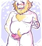 1boy 2d 2d_(artwork) 5_fingers anthro anthro_only artist_request asgore_dreemurr balls bara beard big_penis blonde_hair blush boss_monster caprine completely_naked completely_nude digital_media_(artwork) dilf facial_hair floppy_ears fur furry furry_male furry_only genitals goat goat_ears goat_horns grabbing_own_penis hair hairy hairy_chest horns male male_anthro male_only mammal mature mature_male monster monster_boy muscle nude nude_anthro nude_male overweight overweight_male penis penis_grab precum skin_fang skin_fangs solo_anthro solo_male source_request testicles undertale undertale_(series) video_game_character video_game_franchise video_games white_fur