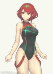  1girl 1girl 1girl alluring breasts core_crystal female_only gofelem milf nintendo pyra red_eyes red_hair xenoblade_(series) xenoblade_chronicles_2 