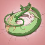 bed female masturbation pokemon pokã©mon pussy serperior snake sweat tentacles vine_whip 
