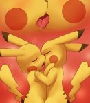  darkmirage drooling female kissing nintendo open_mouth pikachu pokemon saliva selfcest tongue video_games yuri 