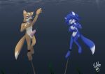 1boy 1girl drown drowning female fox fox_mccloud krystal male nintendo nude star_fox stryker1187 tagme tied underwater