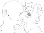  blush furry kiss kissing pokemon saliva vulpix 