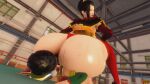 2girls avatar:_the_last_airbender azula exercise fat femdom heavy huge_ass looming prevence sitting_on_person smug thick_thighs toph_bei_fong webm
