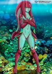  1girl breast_grab breast_press breasts breath_of_the_wild completely_nude completely_nude_female fish_girl mipha monster_girl nintendo nude nude_female palcomix palcomix*vip pietro&#039;s_secret_club the_legend_of_zelda the_legend_of_zelda:_breath_of_the_wild underwater water zora 