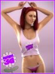  breasts clothing pigtails red_hair solo_female sydgrl3d 