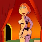  bra breasts erect_nipples family_guy lois_griffin panties stockings thighs 
