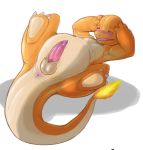  anus blush charmander fang fire flame furry narse_(artist) penis pokemon precum presenting smile tail 