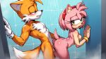ai_generated amy_rose fox hedgehog miles_&quot;tails&quot;_prower nude_female sega