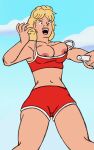  big_breasts crop_top erect_nipples king_of_the_hill luanne_platter shorts thighs water_ski 
