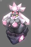  big_breasts diancie female_only gipehtyboon hyper_breasts large_ass nintendo pokemon yboon 