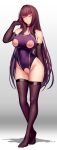 1girl big_breasts breasts fanbox_reward fate/grand_order fate_(series) female_focus high_res long_hair lun7732 mature mature_female pivix_fanbox purple_hair red_eyes scathach_(fate) tagme very_long_hair video_game_character video_game_franchise