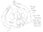 1boy 2010s 2017 dominant dominant_male english_text flower flowey_the_flower male male_only plant seme_flowey sinfulsanspar sketch solo solo_male talking_to_viewer tentacle tentacles text top_flowey undertale undertale_(series) vines vines_tentacles white_background