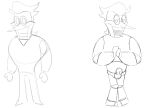 1boy 2020s 2021 2d 2d_(artwork) darkner deltarune deltarune_chapter_2 digital_media_(artwork) holycungaderos humanoid long_nose male male_humanoid male_only multiple_views penis pointy_nose prehensile_penis sketch solo_male spamton_g._spamton undertale_(series) video_game_character video_games white_background x2saucer