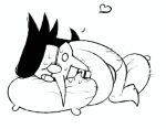 1boy 2d 2d_(artwork) 2d_animation animated animation black_and_white darkner deltarune deltarune_chapter_2 digital_media_(artwork) drooling gif humping line_art lineart long_nose loop looping_animation male male_only masturbation mysterymooseman pillow pillow_hug pillow_humping pillow_sex pointy_nose solo_male spamton_g._spamton thrusting undertale_(series) video_game_character video_games white_background