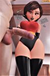 3d 3d_(artwork) ass big_ass big_breasts black_lipstick blender_(software) bodysuit bottom_heavy breasts brown_eyes brown_hair bubble_ass bubble_butt cleavage curvaceous curvy curvy_figure digital_media_(artwork) disney elastigirl erect_penis erection eyebrows eyelashes eyes fat_ass female female_focus fit fit_female hair hazel_eyes helen_parr hero heroine hips holding_penis hourglass_figure huge_ass huge_breasts huge_butt huge_penis human large_ass large_butt large_penis legs leotard light-skinned_female light-skinned_male light_skin lips makeup male male/female mature mature_female milf mother penis pixar round_ass round_breasts sexy sexy_ass sexy_body sexy_breasts short_hair smelly_ass smitty34 straight_hair superhero superheroine tagme text the_incredibles thick thick_hips thick_legs thick_thighs thigh_high_boots thighs top_heavy upper_body voluptuous voluptuous_female waist wide_hips