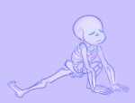 2010s 2017 animated_skeleton closed_eyes completely_naked completely_nude fel-fisk monster nude purple_background sans sans_(undertale) simple_background skeleton solo undead undertale undertale_(series)