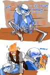2boys 2males animated_skeleton blue_penis blue_tongue bottom_sans duo ectopenis ectoplasm ectotongue fellatio fire_elemental grillby grillby_(undertale) grillsans licking_penis male male/male male_only monster oral orange_body orange_penis sans sans_(undertale) seme_grillby shandrawaka skeleton tongue top_grillby uke_sans undead undertale undertale_(series) white_background yaoi