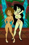  big_breasts bonnie_rockwaller erect_nipples female_only harness kim_possible nude o-ring_harness shaved_pussy shego thighs 