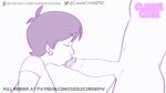 1boy 1girl animated animation cuddlecore deepthroat fellatio gif loop madeleine_(cuddlecore) male/female oral oral_sex solo_focus throat_bulge
