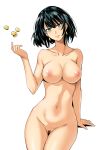  1girl 1girl 1girl armpit_crease bare_shoulders big_breasts black_hair blush breasts clavicle coin completely_nude completely_nude_female ear_piercing earrings eyelashes female_only female_solo female​ fingernails fubuki_(one-punch_man) green_eyes haruhisky high_resolution jewelry looking_at_viewer navel nipples nude one-punch_man piercing pubic_hair pussy shiny shiny_hair shiny_skin short_hair simple_background smile uncensored very_high_resolution white_background 