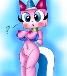 breast_grab breasts furry_female holding_breasts thicc unikitty unikitty_show_(copyright)