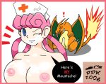  charizard nintendo nurse_joy pokemon 