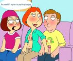 breasts family_guy lois_griffin meg_griffin pizza_guy puffy_pussy uso_(artist)