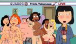  anus bonnie_swanson breasts cheating_wife cleveland_brown donna_tubbs family_guy group_sex ida_davis interracial joe_swanson lois_griffin peter_griffin puffy_pussy the_cleveland_show tricia_takanawa uso_(artist) vaginal 
