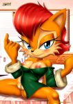  anus archie_comics bbmbbf big_breasts breasts_out_of_clothes cleavage come_hither foxy_reynard mobius_unleashed palcomix pussy sally_acorn sega sonic_the_hedgehog_(series) 