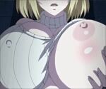  alisa_(katainaka_ni_totsui_de_kita_russia) big_breasts breast_grab grabbing_own_breast katainaka_ni_totsui_de_kita_russia shiny_breasts tagme webm 
