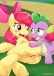  apple_bloom cutie_mark_crusaders equestria_untamed equine palcomix spike_(mlp) 