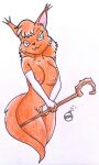 1girl alef anthro breasts fox nude rdk shining_force vulva