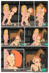  breasts comic erect_nipples erect_penis family_guy fellatio horatio_(family_guy) huge_penis lois_griffin vaginal 