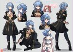  2_girls big_breasts blue_hair braided_hair breasts brown_eyes clothed_female crown_braid dialogue female/female female_focus female_only fire_emblem fire_emblem:_three_houses high_res hilda_valentine_goneril hime_cut kinkymation light_blue_hair long_hair marianne_von_edmund nintendo pink_hair text video_game_character video_game_franchise 