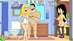  american_dad breasts erect_nipples erection female_full_frontal_nudity female_nudity francine_smith gwen_ling handjob huge_penis male_full_frontal_nudity male_nudity norm normal9648 shaved_pussy stan_smith stockings thighs 