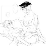  2boys anal anal_penetration clothed_sex crying crying_with_eyes_open diamond_in_unbreakable jojo&#039;s_bizarre_adventure koichi_hirose male male/male male_crying male_only questionable_consent rohan_kishibe size_difference sketch yaoi yaoi 