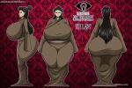  asian black_hair gigantic_ass gigantic_breasts hourglass_figure kimono litte_nightmares richdraw the_lady_(little_nightmares) 