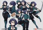  1boy 2_girls arrow big_breasts bow byleth_(fire_emblem) byleth_(male) catherine_(fire_emblem) clothed_female collarbone fire_emblem fire_emblem:_three_houses fully_clothed jacket kinkymation male male/female mature mature_female nintendo purple_eyes purple_hair shamir_nevrand short_hair shoulder_armor tagme video_game_character video_game_franchise weapon wide_hips 