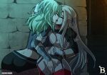 breasts byleth_(female) byleth_(fire_emblem) edelgard_von_hresvelg female_focus female_only fire_emblem fire_emblem:_three_houses fire_emblem_heroes french_kiss high_res kinkymation long_hair mature mature_female patreon patreon_paid patreon_reward tagme video_game_character video_game_franchise yuri 