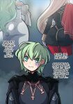  1boy ass big_ass byleth_(fire_emblem) byleth_(male) comedy edelgard_von_hresvelg english_text fire_emblem fire_emblem:_three_houses green_eyes green_hair hips humor kinkymation long_hair male male/female mature mature_female nintendo pervert platinum_blonde_hair rhea_(fire_emblem) text thinking video_game_character video_game_franchise 