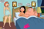  1_boy 1boy 2_girls 2girls bonnie_swanson breasts family_guy female high_heels lois_griffin male nipples norm normal9648 pants_down peter_griffin shaved_pussy thighs 