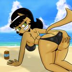 all_fours beach bikini kitty_katswell nickelodeon oil t.u.f.f._puppy tagme 