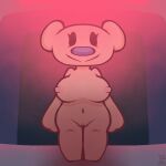 1girl bear bear_(bear_alpha) bear_alpha breasts elpepereal female_only furry light nipples pussy red_light