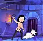  bdsm bonnie_swanson breasts brian_griffin erect_nipples family_guy shaved_pussy stockings thighs whip whipping 