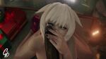 1boy 1girl 3d ahegao bbc big_black_cock big_breasts bouncing_ass bouncing_breasts bubble_butt dark-skinned_male deepthroat fellatio final_fantasy generalbutch interracial male/female male_pov moaning piledriver_position thick_thighs vaginal vaginal_penetration video white_eyes white_hair y&#039;shtola y&#039;shtola_rhul