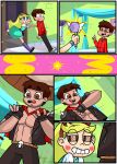 aged_up blonde_hair blue_eyes brown_eyes brown_hair canon_couple comic disney future_with_benefits_(star_vs._comic)_(xierra099) latino magic_wand marco_diaz muscular_male star_butterfly star_vs_the_forces_of_evil xierra099