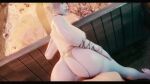  1boy 1girl against_wall big_breasts big_penis blue_hair bouncing_ass bouncing_breasts brown_eyes bubble_butt doggy_position from_behind looking_at_viewer male_pov moaning nsfwmegaera overwatch stockings thick_thighs vaginal_penetration widowmaker 