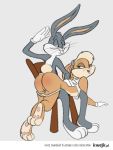  bugs_bunny chair female half_clothed hetero lagomorph lola_bunny looney_tunes male pussy rabbit space_jam spank spanked spanking unknown_artist warner_brothers 